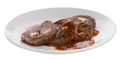 Beef Morcon in Tomato Sauce